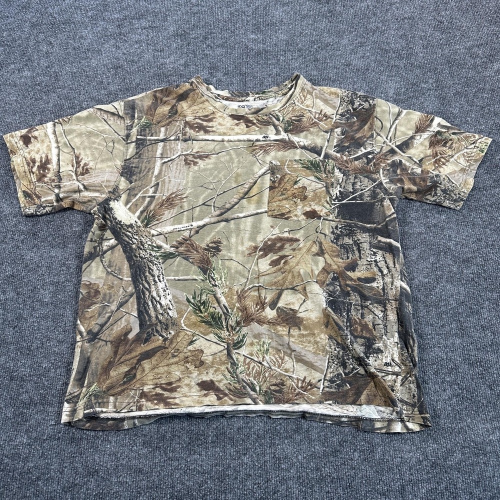 Infinity Product Group T-Shirt Mens L Brown Good Realtree‎ Camo Pocket Tee